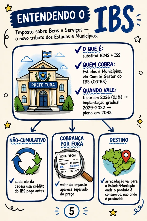 Mapa visual explicando o IBS